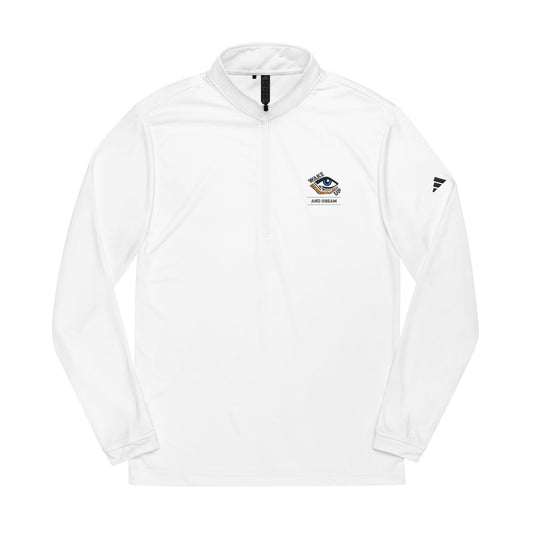 Adidas® Embroidered Quarter-Zip Pullover - Perfect for Athletes, Casual Wear, Sports Events, Gym Activity, Outdoor Adventures