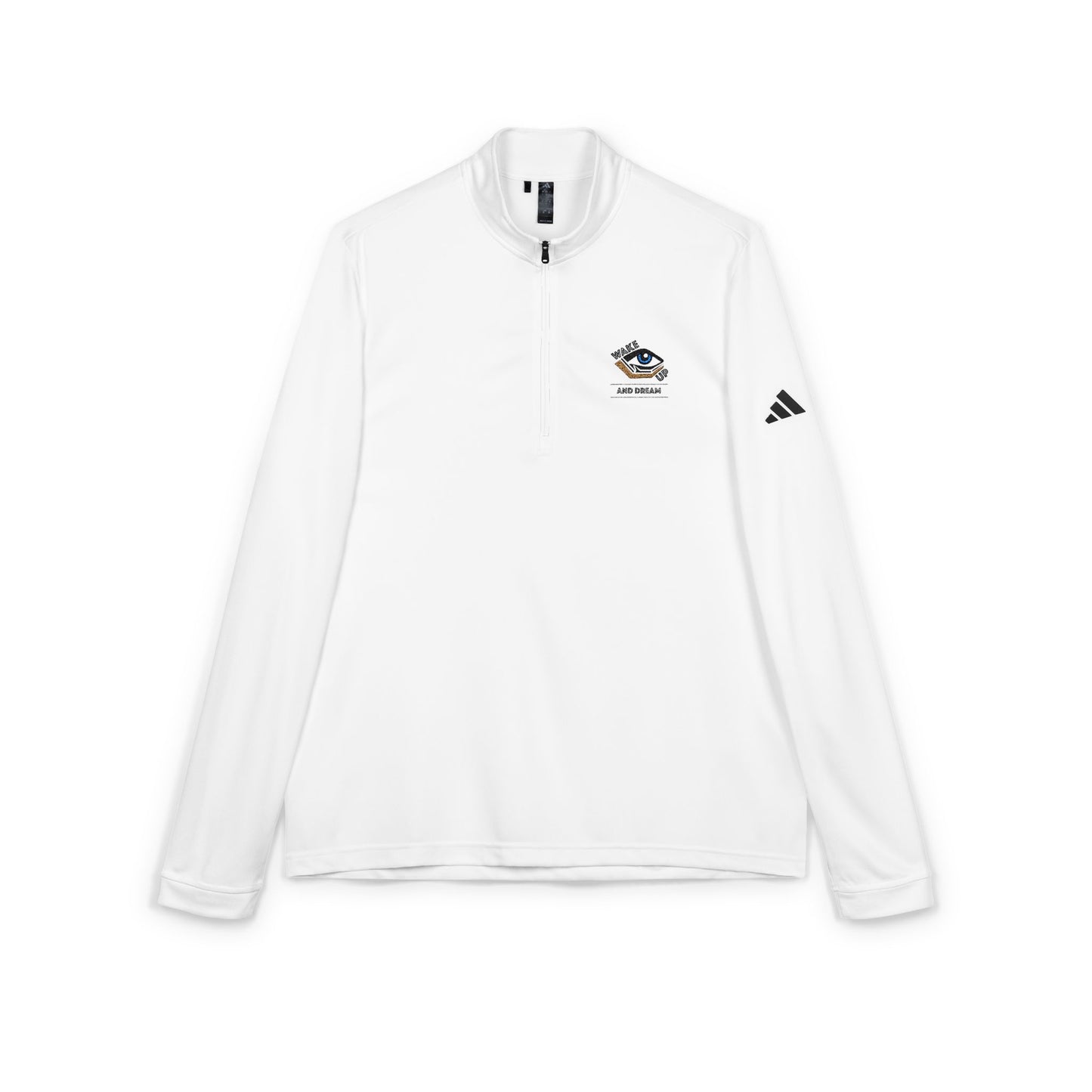Adidas® Embroidered Quarter-Zip Pullover - Perfect for Athletes, Casual Wear, Sports Events, Gym Activity, Outdoor Adventures